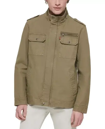 Men's Field Jacket-Light Olive - 6