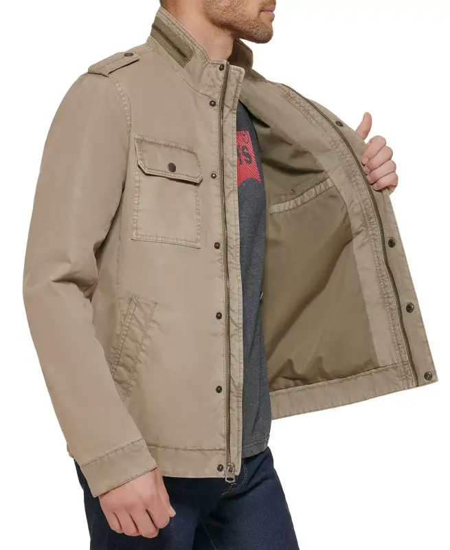 Men's Field Jacket-Stone - 3