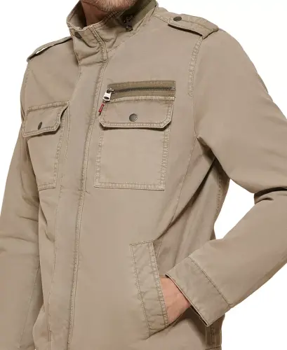 Men's Field Jacket-Stone - 5