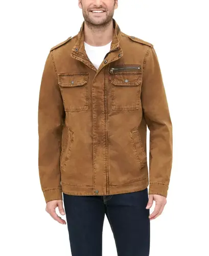 Men's Field Jacket-Worker Brown 