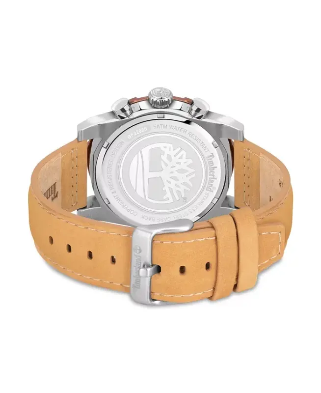 Men's Fitzwilliam Wheat Leather Strap Watch 46mm-Wheat - 3