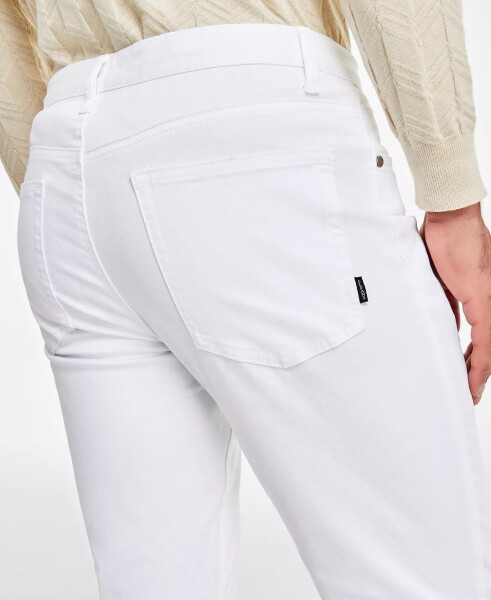 Men's Five-Pocket Straight-Fit Twill Pants, Created for Modazone Bright White - 6