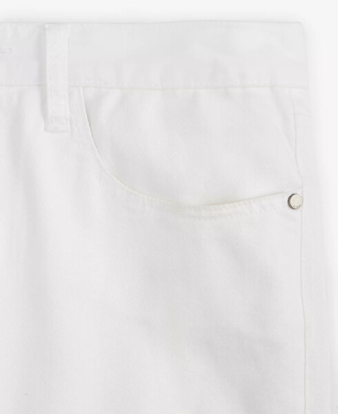 Men's Five-Pocket Straight-Fit Twill Pants, Created for Modazone Bright White - 3