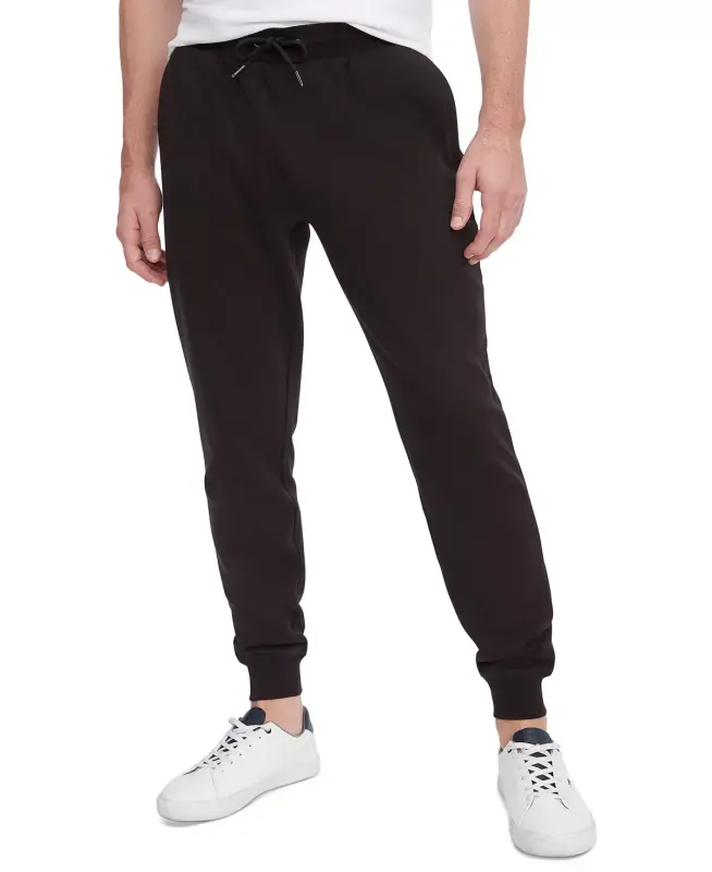 Men's Flag Logo Sweatpants-Black - 1