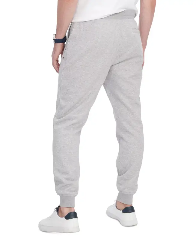 Men's Flag Logo Sweatpants-Light Grey Heather - 2
