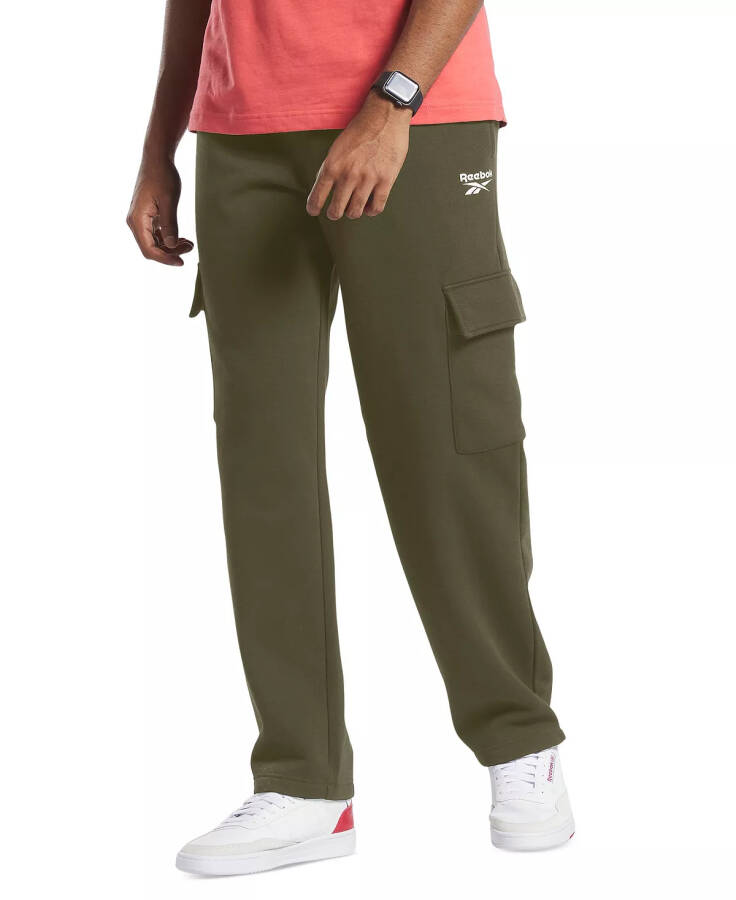 Men's Fleece Cargo Pants Army Green - 5