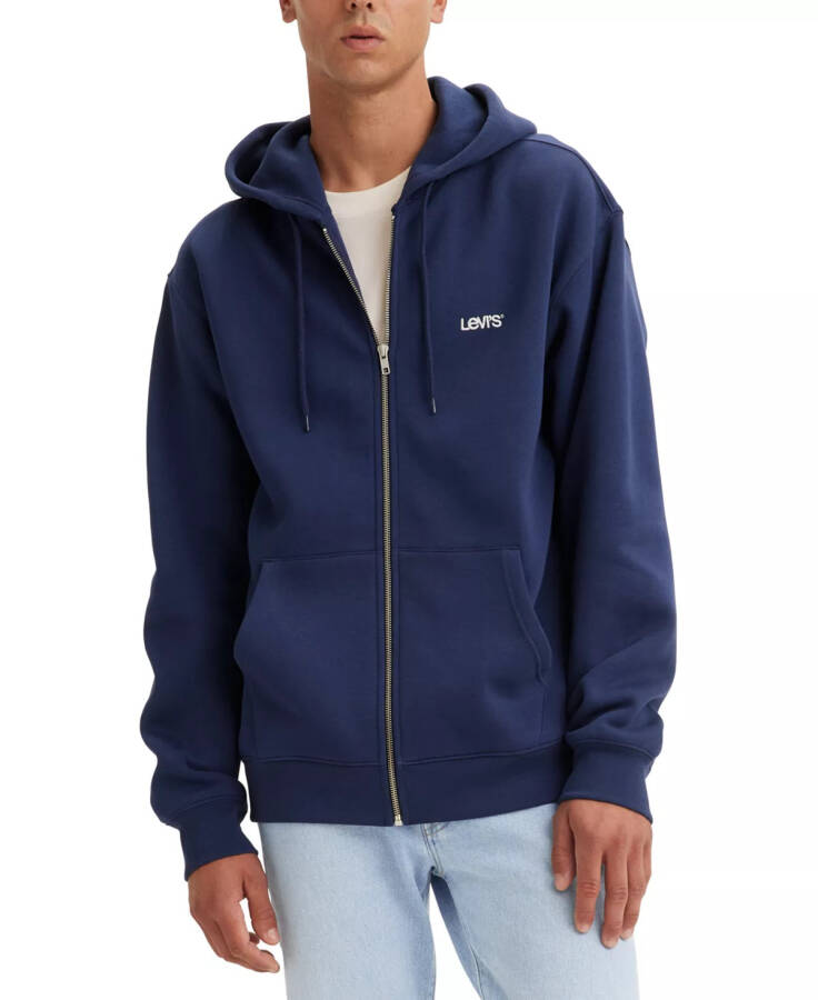 Men's Fleece Relaxed-Fit Zip-Up Hoodie Naval Academy - 1