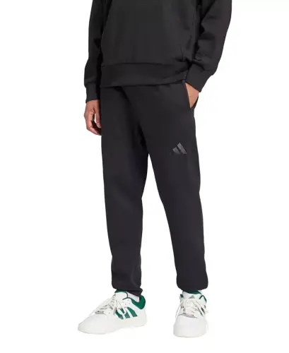 Men's Fleece Tapered Pants-Black 