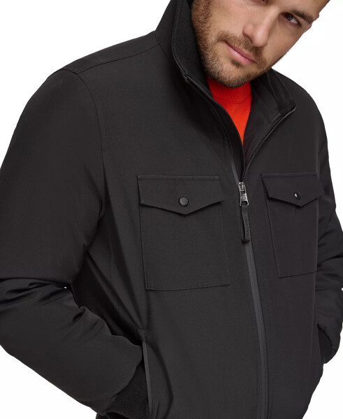 Men's Flex Tech Water-Resistant Bomber Jacket Black - 3