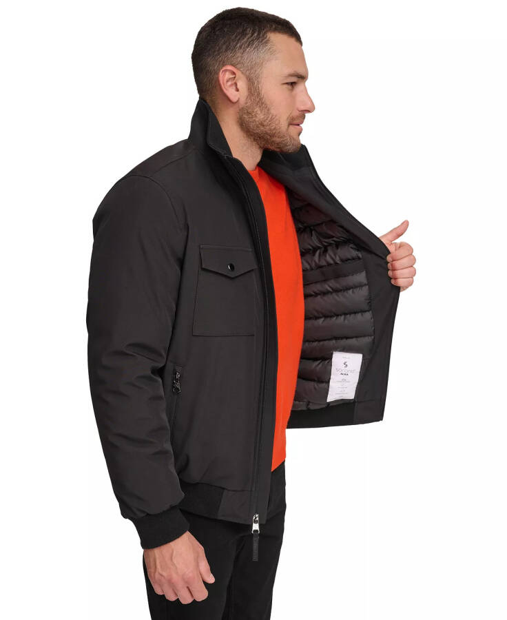 Men's Flex Tech Water-Resistant Bomber Jacket Black - 4