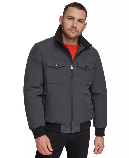 Men's Flex Tech Water-Resistant Bomber Jacket Iron - 1