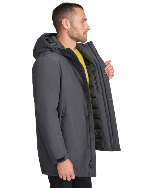 Men's Flextech Stretch Water-Resistant Hooded Stadium Jacket Iron - 3