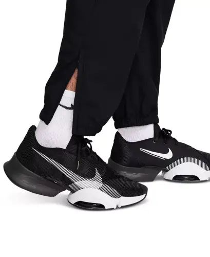 Men's Form Dri-FIT Standard-Fit Tapered-Leg Training Pants -Black/black/(reflective Silv) - 4