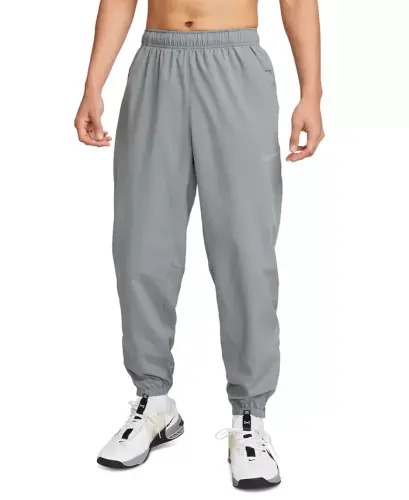Men's Form Dri-FIT Standard-Fit Tapered-Leg Training Pants -Smoke Grey/black/(reflective Silv) - 1