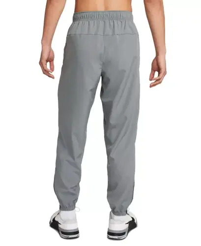 Men's Form Dri-FIT Standard-Fit Tapered-Leg Training Pants -Smoke Grey/black/(reflective Silv) - NIKE (1)