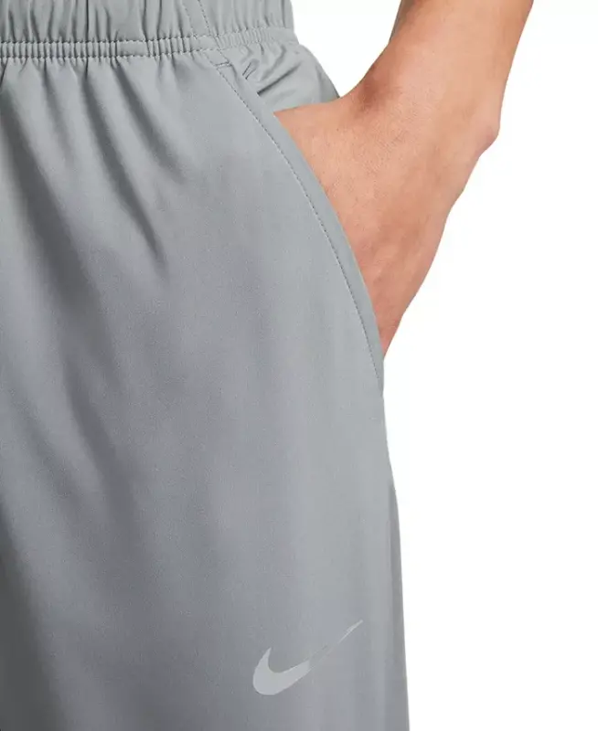 Men's Form Dri-FIT Standard-Fit Tapered-Leg Training Pants -Smoke Grey/black/(reflective Silv) - 3