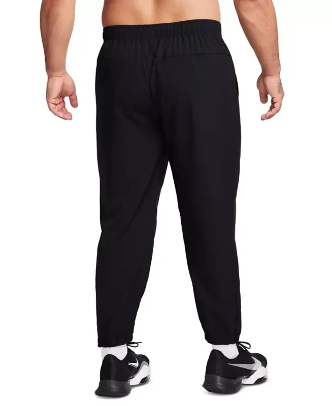 Men's Form Dri-FIT Standard-Fit Tapered-Leg Training Pants -Smoke Grey/black/(reflective Silv) - 7