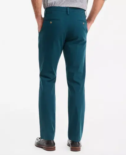 Men's Four-Way Stretch Pants, Created for Modazone - Bottle Green - CLUB ROOM (1)