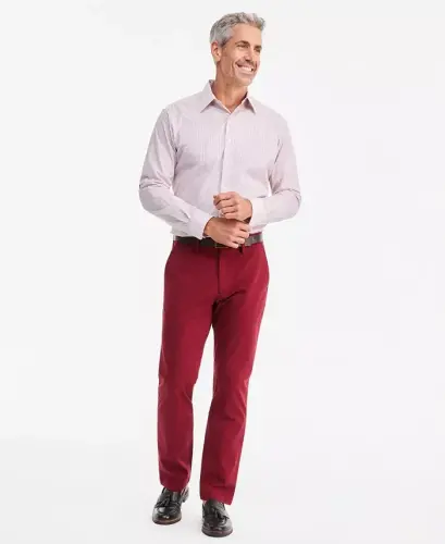 Men's Four-Way Stretch Pants, Created for Modazone - Ruby Knight - 1