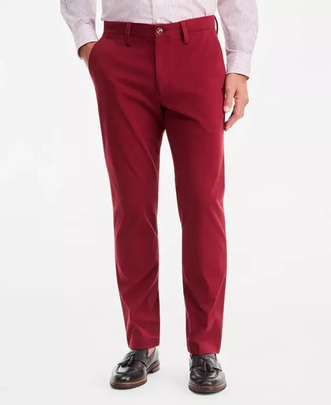 Men's Four-Way Stretch Pants, Created for Modazone - Ruby Knight - 2