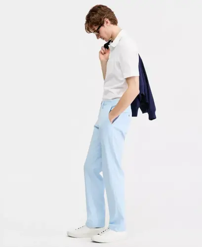 Men's Four-Way Stretch Pants, Created for Modazone - Spacious Skies - 4