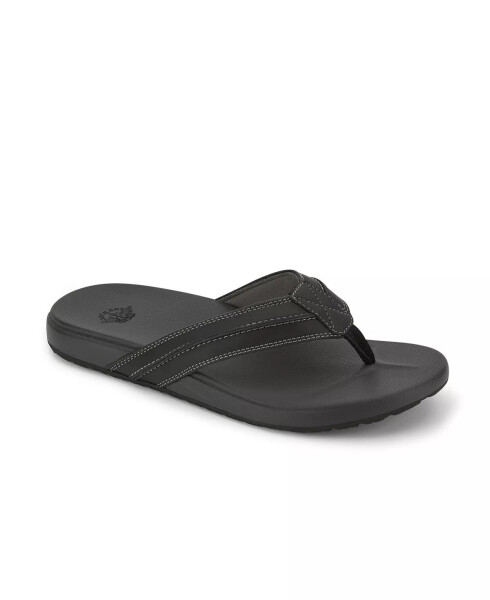 Men's Freddy Thong Sandal Black - 1