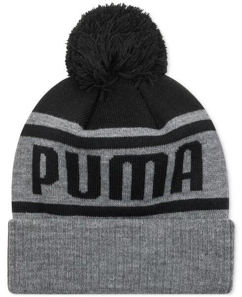 Men's Frost Pom-Pom Beanie Dark Grey - 2