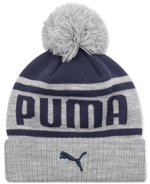 Men's Frost Pom-Pom Beanie Grey/navy - 1