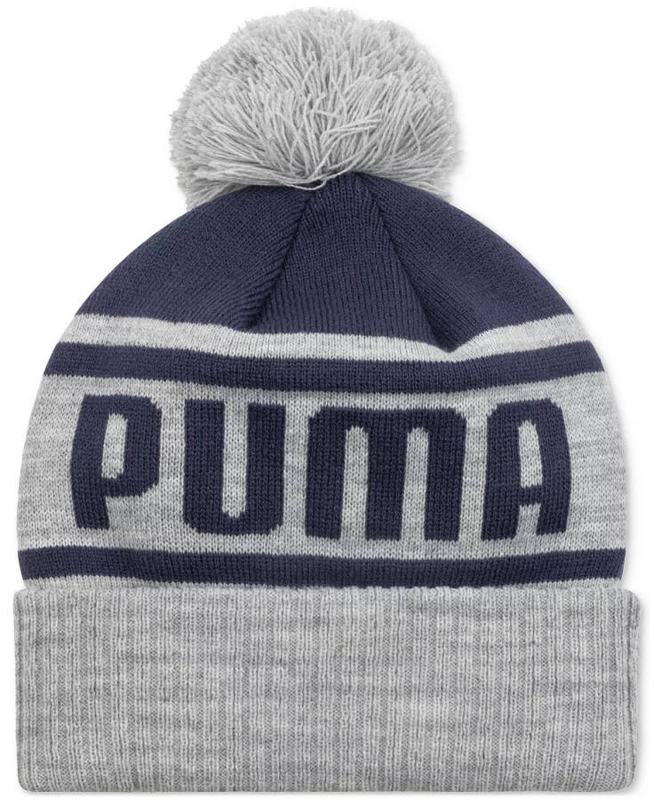 Men's Frost Pom-Pom Beanie Grey/navy - 2