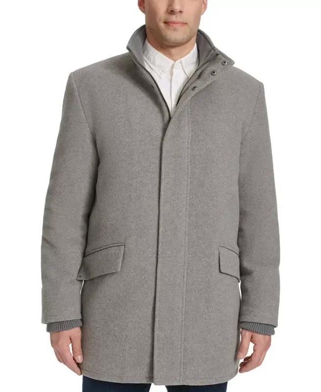Men's Full-Zip Stand-Collar Car Coat - 1