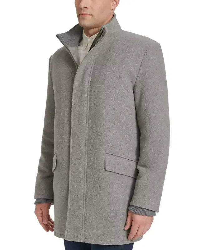 Men's Full-Zip Stand-Collar Car Coat - 2