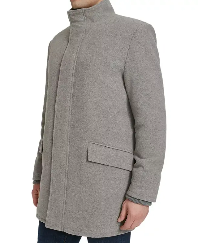 Men's Full-Zip Stand-Collar Car Coat - 3