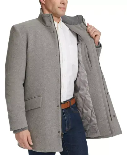 Men's Full-Zip Stand-Collar Car Coat - 4
