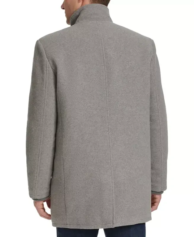 Men's Full-Zip Stand-Collar Car Coat - 5