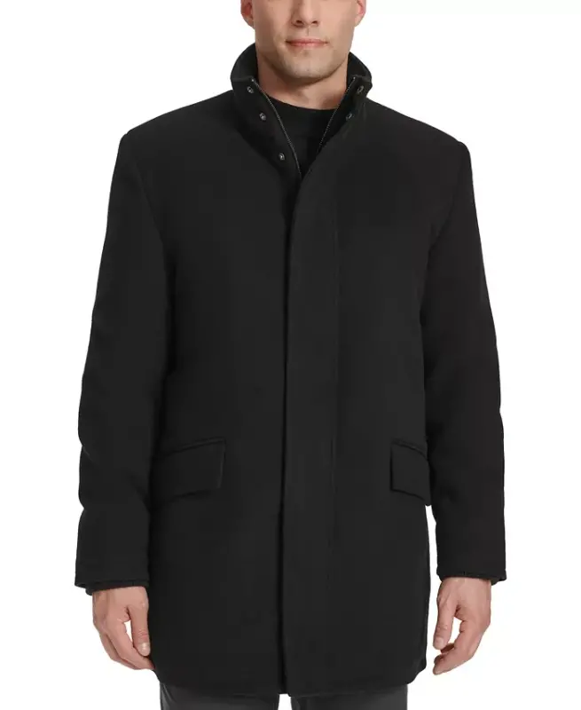 Men's Full-Zip Stand-Collar Car Coat - 1