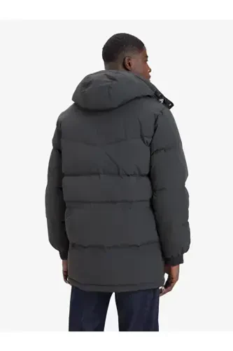 Men's Functional Rockridge Black Puffer Long Coat - A8559-000 - 3