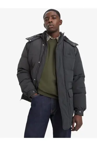 Men's Functional Rockridge Black Puffer Long Coat - A8559-000 - LEVI'S (1)