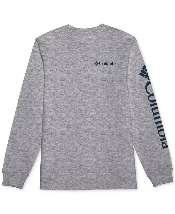 Men's Fundamentals Graphic Long Sleeve T-shirt Gray Heather - 2