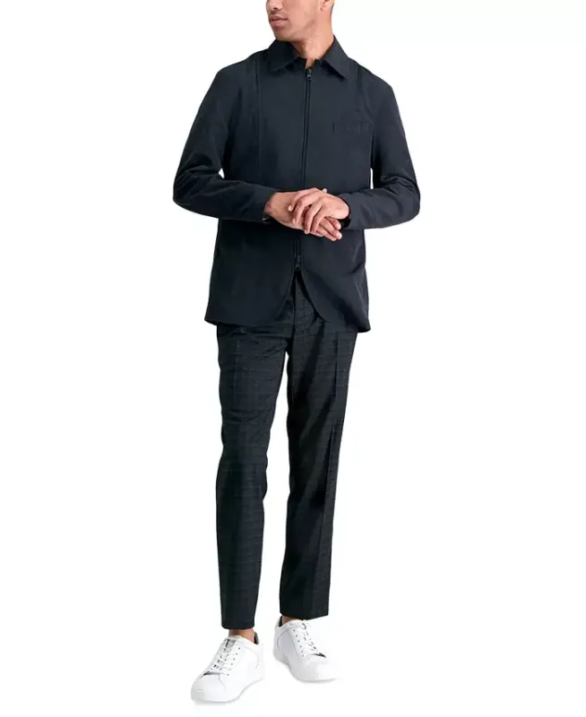 Men's Gabardine Skinny/Extra-Slim Fit Performance Stretch Flat-Front Dress Pants - 1