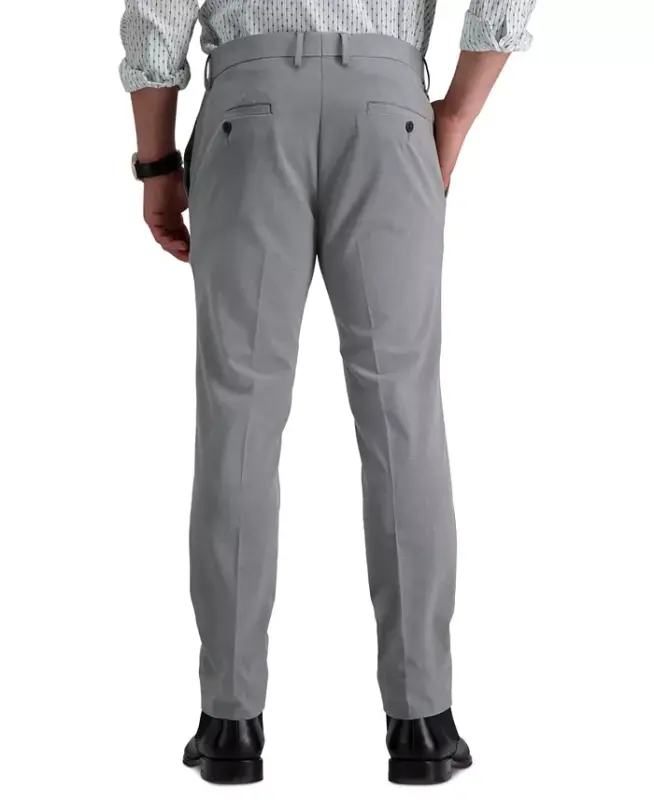 Men's Gabardine Skinny/Extra-Slim Fit Performance Stretch Flat-Front Dress Pants - 3