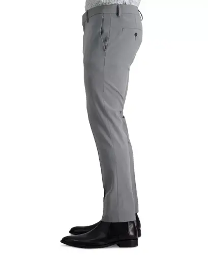 Men's Gabardine Skinny/Extra-Slim Fit Performance Stretch Flat-Front Dress Pants - 4