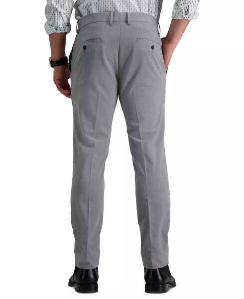 Men's Gabardine Skinny/Extra-Slim Fit Performance Stretch Flat-Front Dress Pants Grey - 3