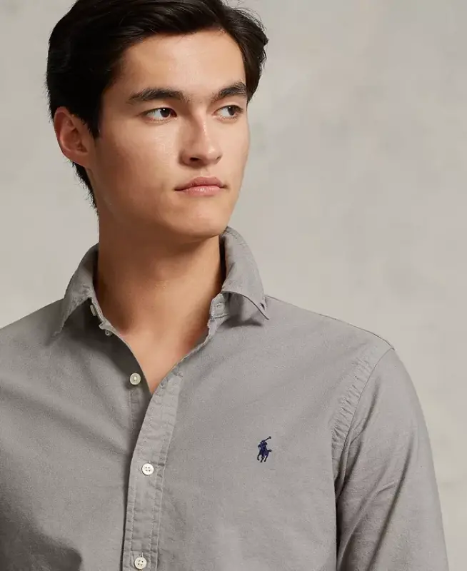 Men's Garment-Dyed Oxford Shirt - 3