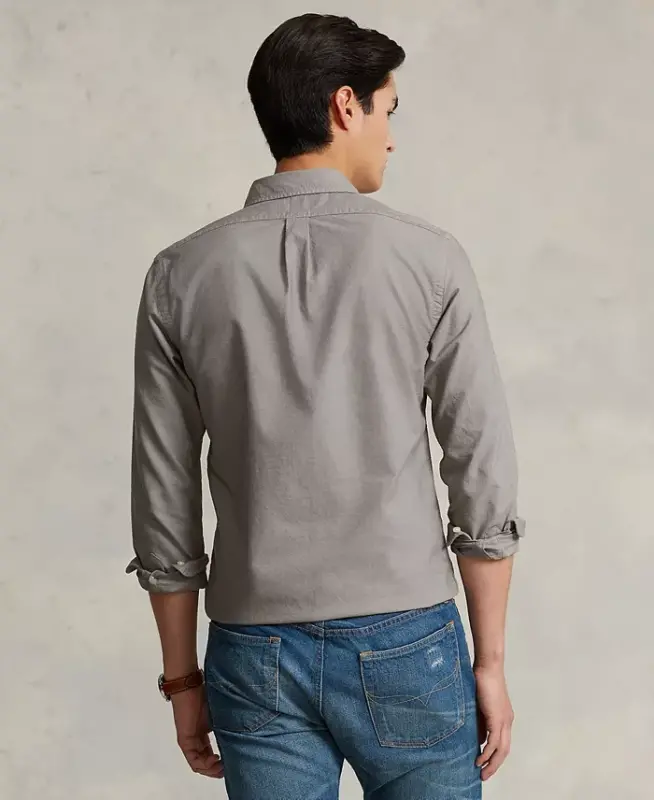 Men's Garment-Dyed Oxford Shirt - 4