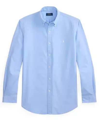 Men's Garment-Dyed Oxford Shirt - AUSTIN BLUE W/WHITE PP - 3