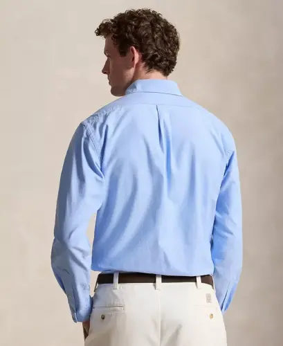 Men's Garment-Dyed Oxford Shirt - AUSTIN BLUE W/WHITE PP - 5
