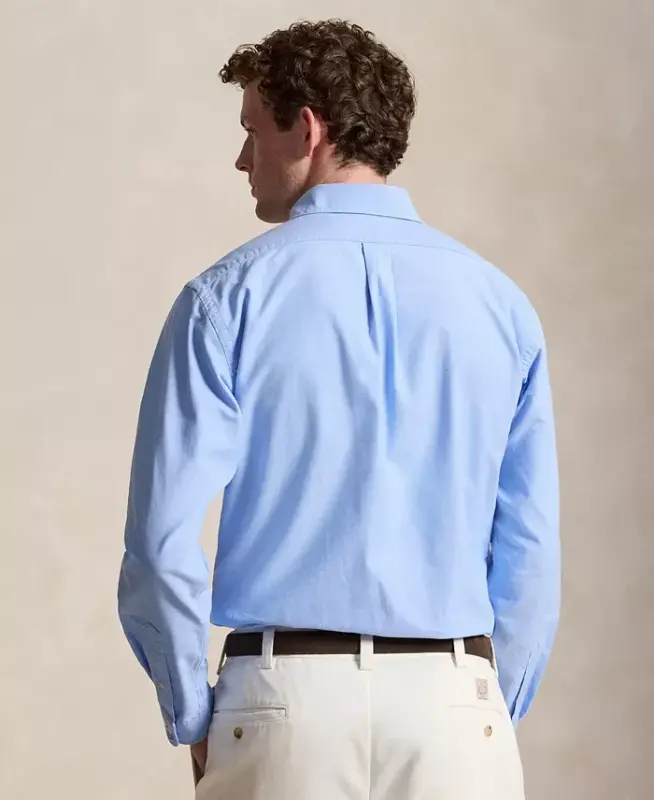 Men's Garment-Dyed Oxford Shirt - AUSTIN BLUE W/WHITE PP - 5