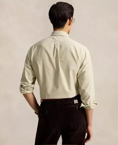 Men's Garment-Dyed Oxford Shirt - Classic Stone - POLO RALPH LAUREN (1)