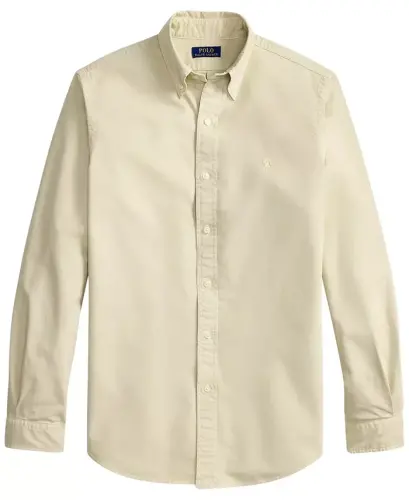 Men's Garment-Dyed Oxford Shirt - Classic Stone - 3