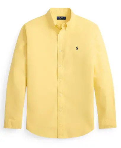 Men's Garment-Dyed Oxford Shirt - Corn Yellow - 5